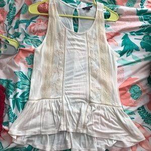 tank top with lace detail